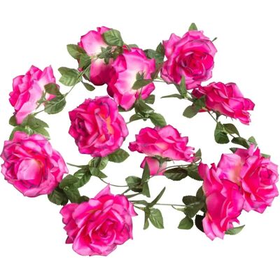 BOTANIC-HAUS - Rosengirlande - pink - Artificial flower garland BOTANIC-HAUS - Rosengirlande - pink - Artificial flower garland