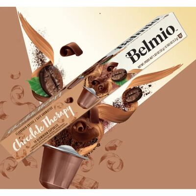 Belmio Chocolate Therapy pour Nespresso - 10 Capsules - Publicité Belmio Chocolate Therapy pour Nespresso - 10 Capsules - Publicité