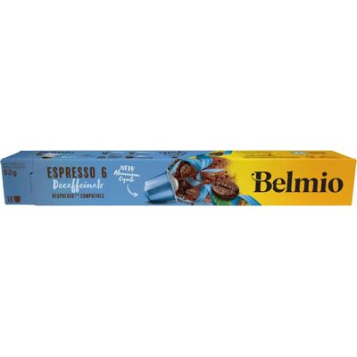Café décaféiné Belmio - Capsules d'espresso pour Nespresso - Publicité Café décaféiné Belmio - Capsules d'espresso pour Nespresso - Publicité