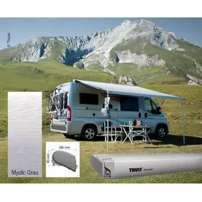 Thule Omnistor 6300 Ducato Solskjerm - Sølv, 3,25 m, Eloxert Thule Omnistor 6300 Ducato Solskjerm - Sølv, 3,25 m, Eloxert