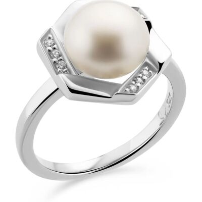 Orphelia Model ZR-7469 Sterling Silver Ring - Size O 1/2 Orphelia Model ZR-7469 Sterling Silver Ring - Size O 1/2