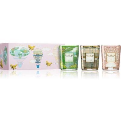Collezione Baobab Il mio primo Baobab Rosa - Set di Candele Singapore, Atene, Parigi Collezione Baobab Il mio primo Baobab Rosa - Set di Candele Singapore, Atene, Parigi