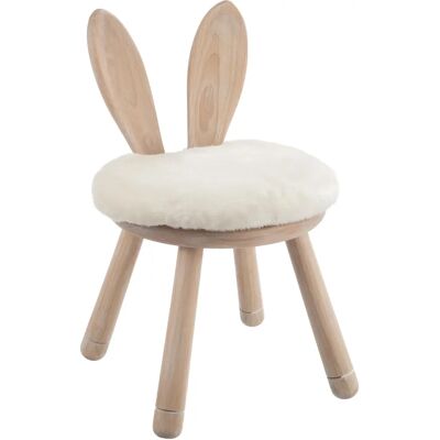 Chaise enfant J-Line Lapin Beige Blanc - Siège pour enfants - Publicité Chaise enfant J-Line Lapin Beige Blanc - Siège pour enfants - Publicité