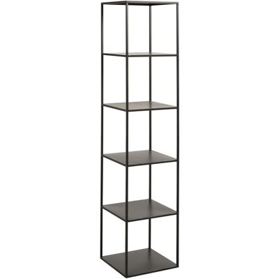 Bibliothèque en métal noir Calicosy - 6 niveaux - 40cm - Design moderne - Publicité Bibliothèque en métal noir Calicosy - 6 niveaux - 40cm - Design moderne - Publicité