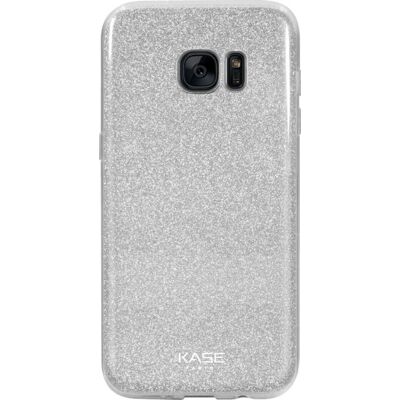 The Kase 36826752 Étui téléphone - Fin avec paillettes gris/blanc - Publicité The Kase 36826752 Étui téléphone - Fin avec paillettes gris/blanc - Publicité