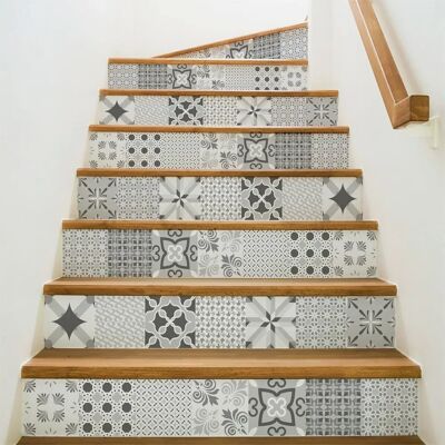 Ambiance Gray Staircase Wall Sticker - Wall Sticker Ambiance Gray Staircase Wall Sticker - Wall Sticker