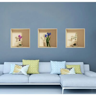 Ambiance-sticker - Orchidées 3D - Fleurs orchidées - Décor - Sticker - Publicité Ambiance-sticker - Orchidées 3D - Fleurs orchidées - Décor - Sticker - Publicité