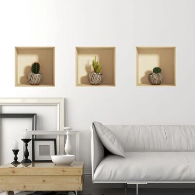 Ambiance-sticker - Sticker 3D Cactus Exotiques - 3D - Cactus Exotiques - Sticker - Publicité Ambiance-sticker - Sticker 3D Cactus Exotiques - 3D - Cactus Exotiques - Sticker - Publicité