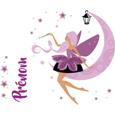 Ambiance-sticker - Sticker prénom personnalisable fée améthyste design - Fée améthyste - Sticker - Publicité Ambiance-sticker - Sticker prénom personnalisable fée améthyste design - Fée améthyste - Sticker - Publicité