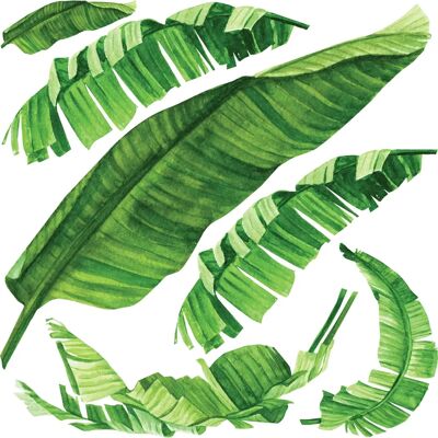 Ambiance-sticker - Stickers nature feuilles tropicales - Publicité Ambiance-sticker - Stickers nature feuilles tropicales - Publicité