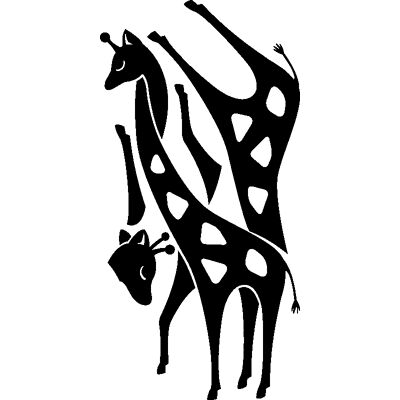 Ambiance-sticker Larsink - Girafes - Autocollant pour meubles - Publicité Ambiance-sticker Larsink - Girafes - Autocollant pour meubles - Publicité