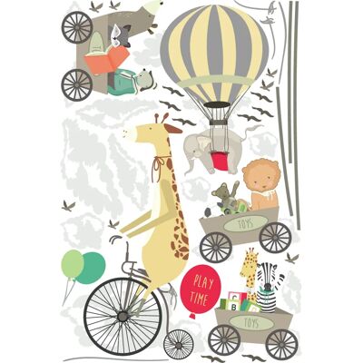 Ambiance-sticker - Éléphants et amis saltimbanques - Sticker - Publicité Ambiance-sticker - Éléphants et amis saltimbanques - Sticker - Publicité