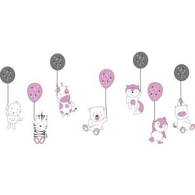Ambiance-sticker - Stickers animaux rigolos et les ballons cerfs-volants - Sticker - Publicité Ambiance-sticker - Stickers animaux rigolos et les ballons cerfs-volants - Sticker - Publicité