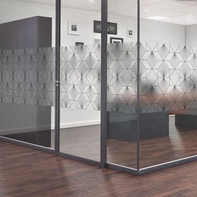 Autocollants Ambiance Vinyle Privacité Fenêtre - Art Déco 2m x 40cm Autocollants Ambiance Vinyle Privacité Fenêtre - Art Déco 2m x 40cm