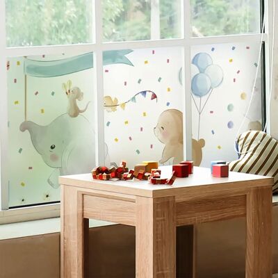 AMBIANCE STICKERS Vinilo Privacidad Elefante - Decoración pared AMBIANCE STICKERS Vinilo Privacidad Elefante - Decoración pared
