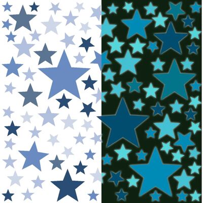 Ambiance-sticker - Stickers blue-stars - Phosphorescent - Sticker - Publicité Ambiance-sticker - Stickers blue-stars - Phosphorescent - Sticker - Publicité