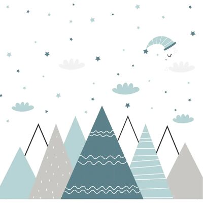 Ambiance-sticker - montagnes scandinaves siri - wall sticker - Publicité Ambiance-sticker - montagnes scandinaves siri - wall sticker - Publicité