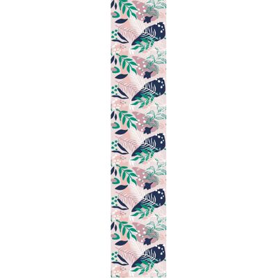 Ambiance-sticker - Papier peint préencollé tropical rose et bleu marin - Publicité Ambiance-sticker - Papier peint préencollé tropical rose et bleu marin - Publicité