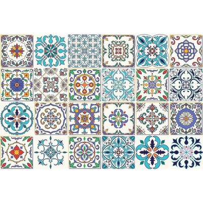 Adesivi per piastrelle in cemento Ambiance-Live - 15x15cm, 24 pezzi Adesivi per piastrelle in cemento Ambiance-Live - 15x15cm, 24 pezzi