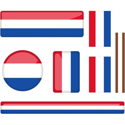 Ambiance-sticker - Dutch Flags Kit - Drapeaux - Décor - Sticker - Publicité Ambiance-sticker - Dutch Flags Kit - Drapeaux - Décor - Sticker - Publicité