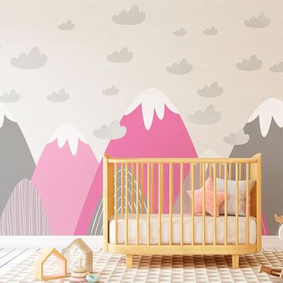 Adesivo Murale Montagne Scandinave Elika - 60x90cm Adesivo Murale Montagne Scandinave Elika - 60x90cm