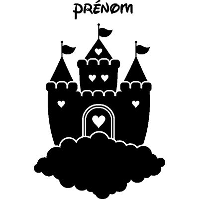 Ambiance-sticker - Sticker prénom personnalisable Château - Sticker - Publicité Ambiance-sticker - Sticker prénom personnalisable Château - Sticker - Publicité