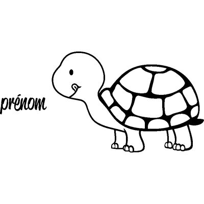 Ambiance-sticker - Tortue - Prénom personnalisable - Sticker - Publicité Ambiance-sticker - Tortue - Prénom personnalisable - Sticker - Publicité