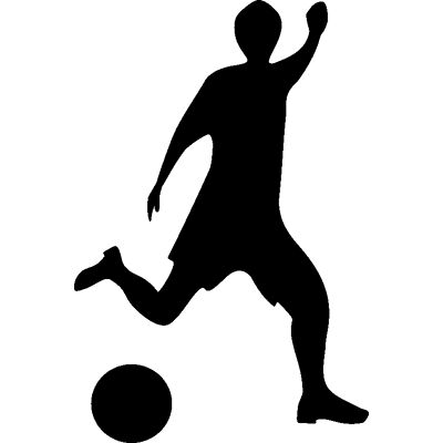 UnknownBrand - Caricature joueur football - football - Sticker - Publicité UnknownBrand - Caricature joueur football - football - Sticker - Publicité