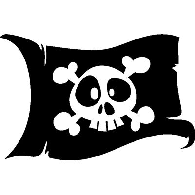 UnknownBrand - Pirate Skull Flag - Décoration enfants - Sticker mural - Sticker - Publicité UnknownBrand - Pirate Skull Flag - Décoration enfants - Sticker mural - Sticker - Publicité
