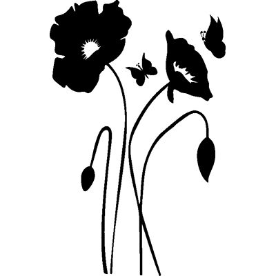 Ambiance-sticker - fleurs et papillons enchantés - Sticker - Publicité Ambiance-sticker - fleurs et papillons enchantés - Sticker - Publicité
