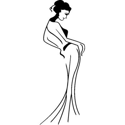 Ambiance - BelleFemmeSilhouette - Silhouette - Autocollant - Publicité Ambiance - BelleFemmeSilhouette - Silhouette - Autocollant - Publicité