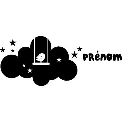 Ambiance-sticker - prénom personnalisable et l'oiseau chantant - Sticker - Publicité Ambiance-sticker - prénom personnalisable et l'oiseau chantant - Sticker - Publicité