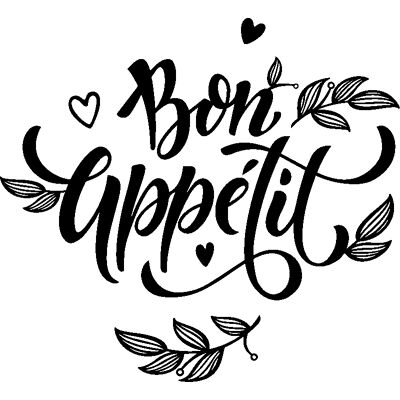Ambiance-sticker - Sticker citation cuisine bon appetit romantique - Sticker - Publicité Ambiance-sticker - Sticker citation cuisine bon appetit romantique - Sticker - Publicité