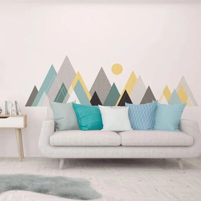 Väggdekor AMBIANCE STICKERS Skandinaviska berg Snö 40x60cm Väggdekor AMBIANCE STICKERS Skandinaviska berg Snö 40x60cm