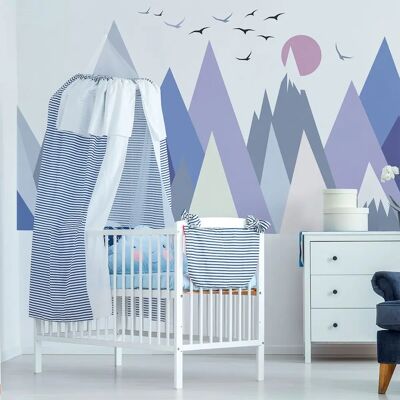Ambiance Scandinavian Mountains Wall Sticker - 60x90cm Ambiance Scandinavian Mountains Wall Sticker - 60x90cm