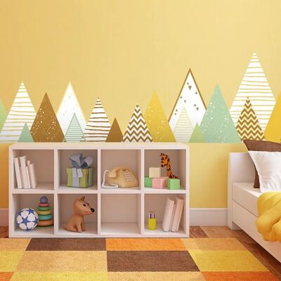 AMBIANCE STICKER Skandinavische Bergkinder Wandaufkleber - 100x170cm AMBIANCE STICKER Skandinavische Bergkinder Wandaufkleber - 100x170cm
