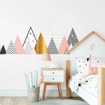 Pegatinas de Pared Montañas Escandinavas Loraka - 60x100cm - Decoración Infantil Pegatinas de Pared Montañas Escandinavas Loraka - 60x100cm - Decoración Infantil
