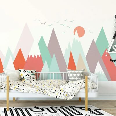 Sticker da parete Montagne Scandinave - 40x60cm Sticker da parete Montagne Scandinave - 40x60cm