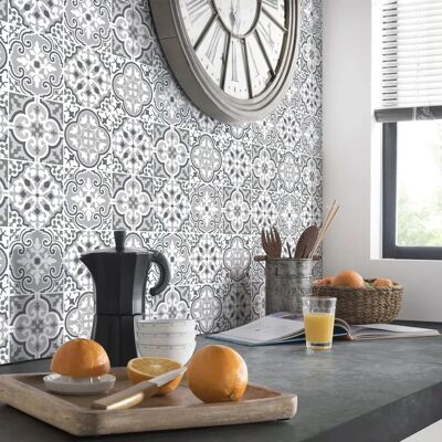 Autocollants Muraux Ambiance - 9 Carreaux en Ciment - Décor Intérieur Autocollants Muraux Ambiance - 9 Carreaux en Ciment - Décor Intérieur
