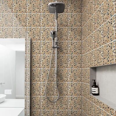 Ambiance Stickers 60 Cement Tile Terrazzo Wall Decor - 60x100cm Ambiance Stickers 60 Cement Tile Terrazzo Wall Decor - 60x100cm