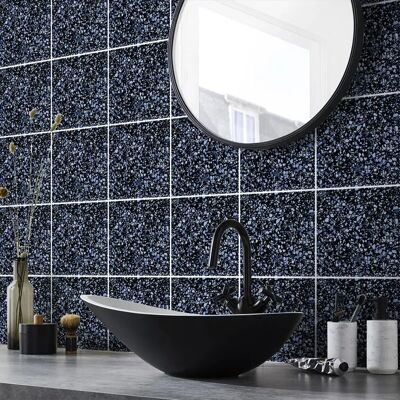 Ambiance Terrazzo Wall Stickers - 24 Cement Tile Decor Ambiance Terrazzo Wall Stickers - 24 Cement Tile Decor