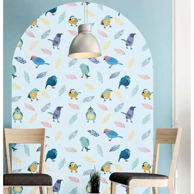 ADESIVO MURALE GRANDE AMBIANCE STICKER - Arco di uccelli - 175x120cm ADESIVO MURALE GRANDE AMBIANCE STICKER - Arco di uccelli - 175x120cm