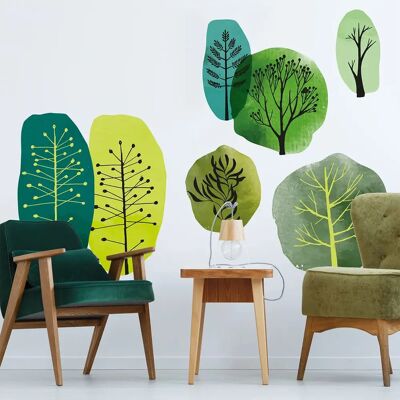 Autocollants Nature Arbres AMBIANCE STICKER - 65x60cm Vinyle - Publicité Autocollants Nature Arbres AMBIANCE STICKER - 65x60cm Vinyle - Publicité