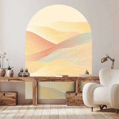 Naklejka ścienna AMBIANCE STICKER Zachód słońca na pustyni - 127x90cm Naklejka ścienna AMBIANCE STICKER Zachód słońca na pustyni - 127x90cm