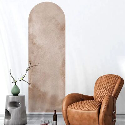 Sticker murale acquerello marrone arco - Decorazione interna Sticker murale acquerello marrone arco - Decorazione interna