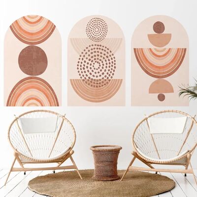 Etniczne łuki na ścianę - 155x120cm - AMBIANCE STICKER Etniczne łuki na ścianę - 155x120cm - AMBIANCE STICKER
