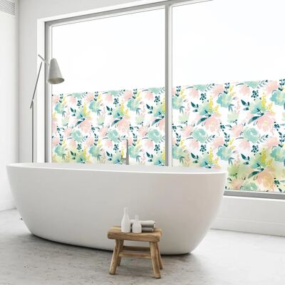 AMBIANCE STICKER Kwiatowa Naklejka na Okno - 40x200cm - Prywatność i Dekoracja AMBIANCE STICKER Kwiatowa Naklejka na Okno - 40x200cm - Prywatność i Dekoracja
