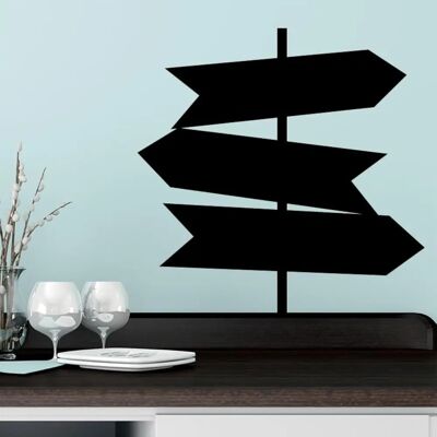 AMBIANCE STICKER Wall Decal - 85x85cm - Reusable Blackboard Effect AMBIANCE STICKER Wall Decal - 85x85cm - Reusable Blackboard Effect