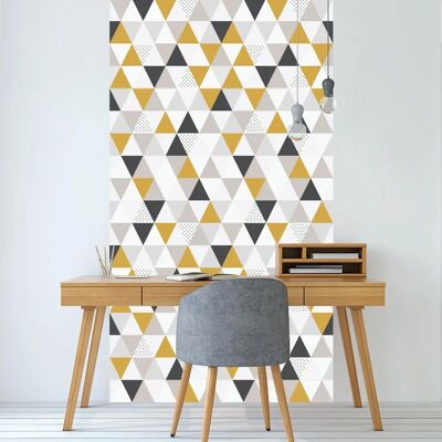 AMBIANCE STICKER Skandynawska Geometryczna Tapeta Trójkąt - 300x60cm AMBIANCE STICKER Skandynawska Geometryczna Tapeta Trójkąt - 300x60cm
