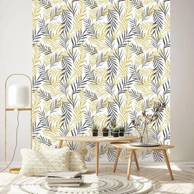 AMBIANCE STICKERS Tropikalne liście palmowe Tapeta - 300x60cm - Przesuwna AMBIANCE STICKERS Tropikalne liście palmowe Tapeta - 300x60cm - Przesuwna